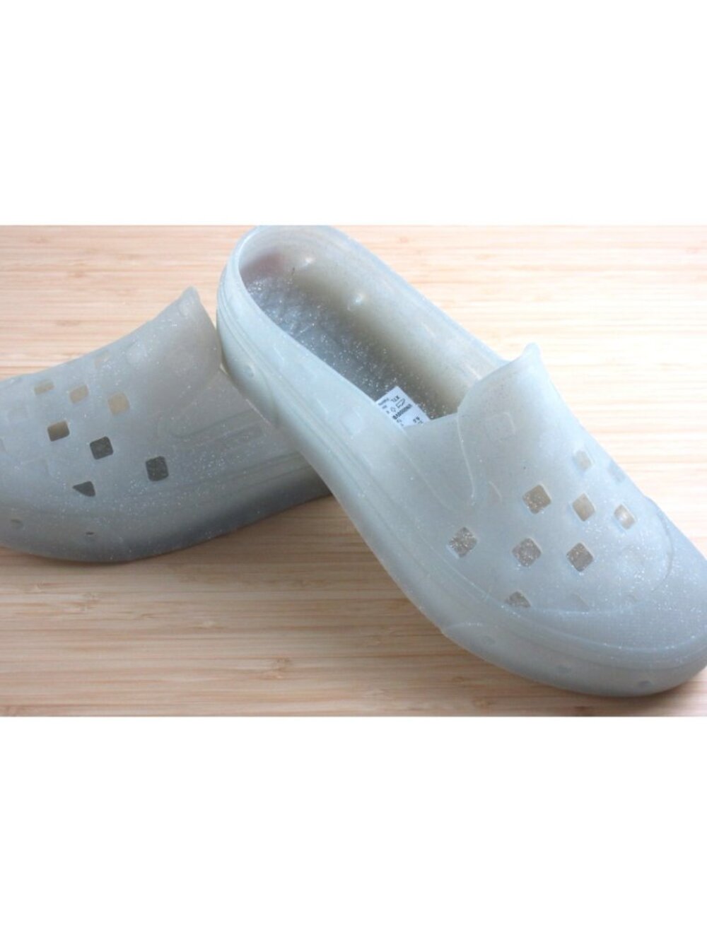 Vans Women's Slip On Mule Trek Glitter Grey Rubber Water Shoes Sizes NIB - Picture 6 of 6